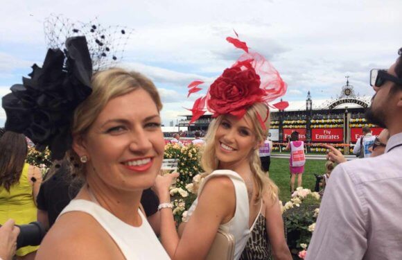 The Bling and Rise of Red Fascinators These Days