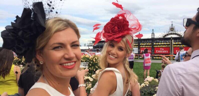 The Bling and Rise of Red Fascinators These Days