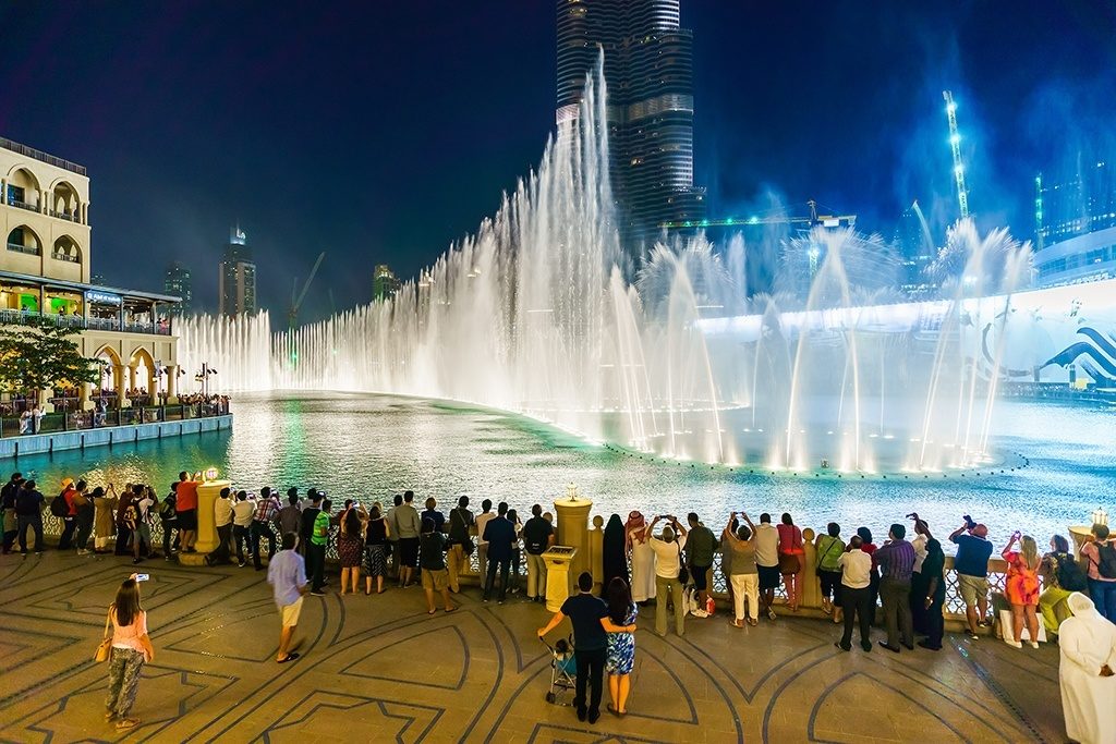 dubai fountain show